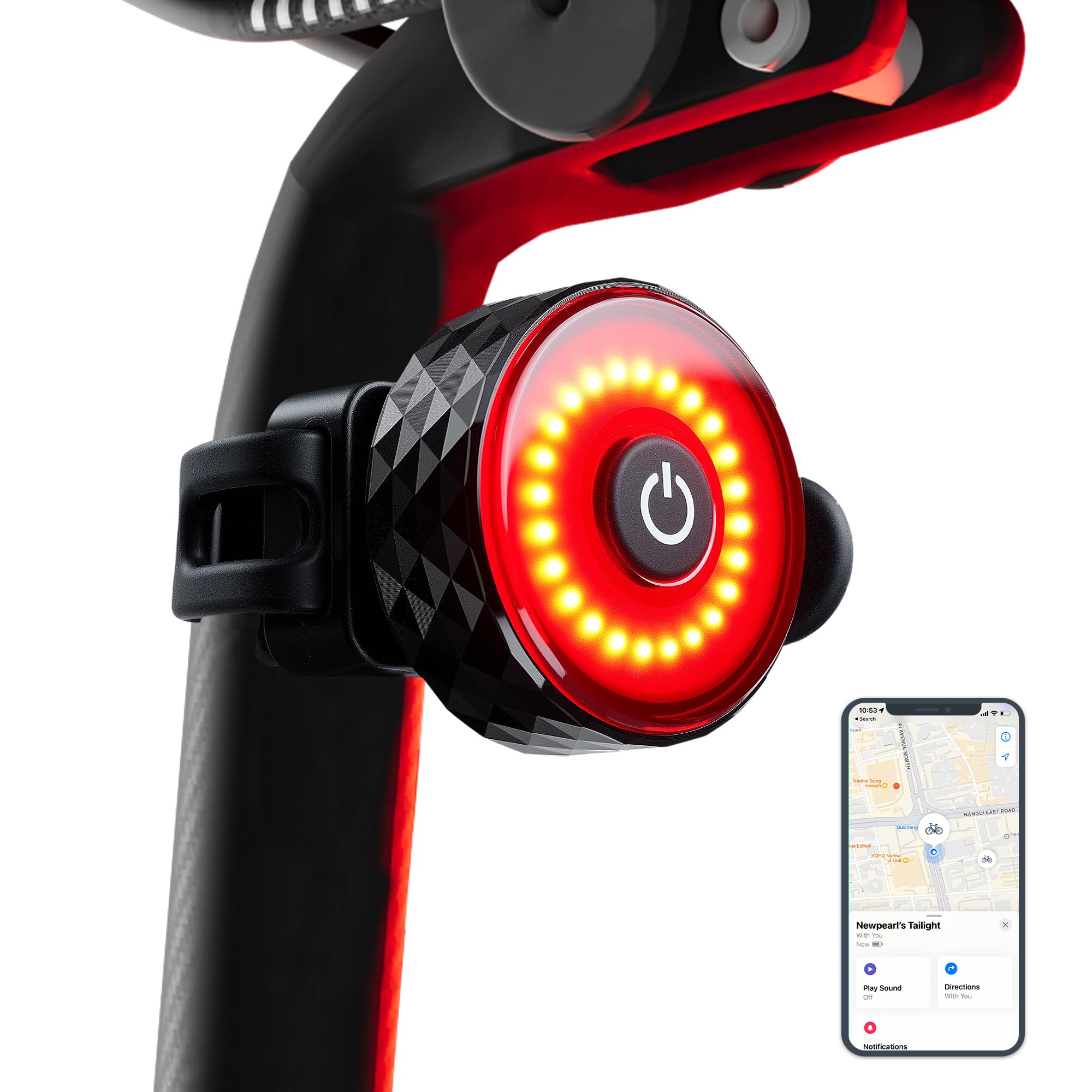 Smart Rear Light with Apple Find My Location