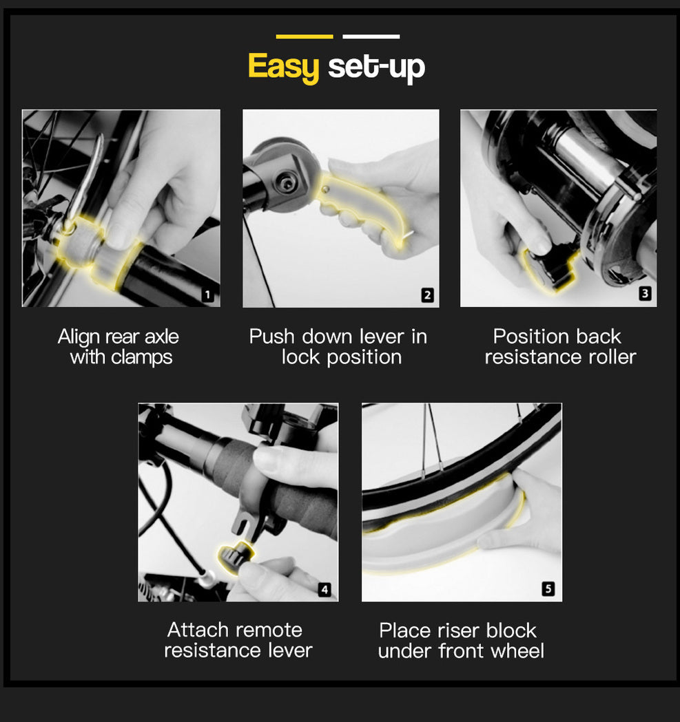 NNEMB Indoor Bicycle Trainer-Bike Cycling Stationary Magnetic Stand Training