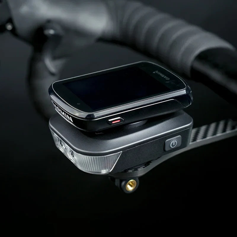 NNEOBA GPS-Compatible Rechargeable Bike Headlight Black