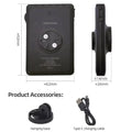 Bike Headlight with Garmin/GoPro Mount USB Rechargeable Black