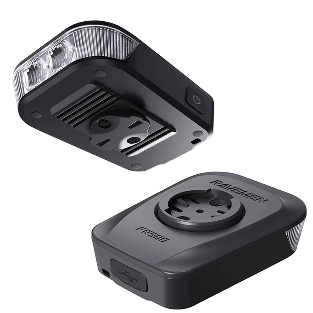 NNEOBA GPS-Compatible Rechargeable Bike Headlight Black
