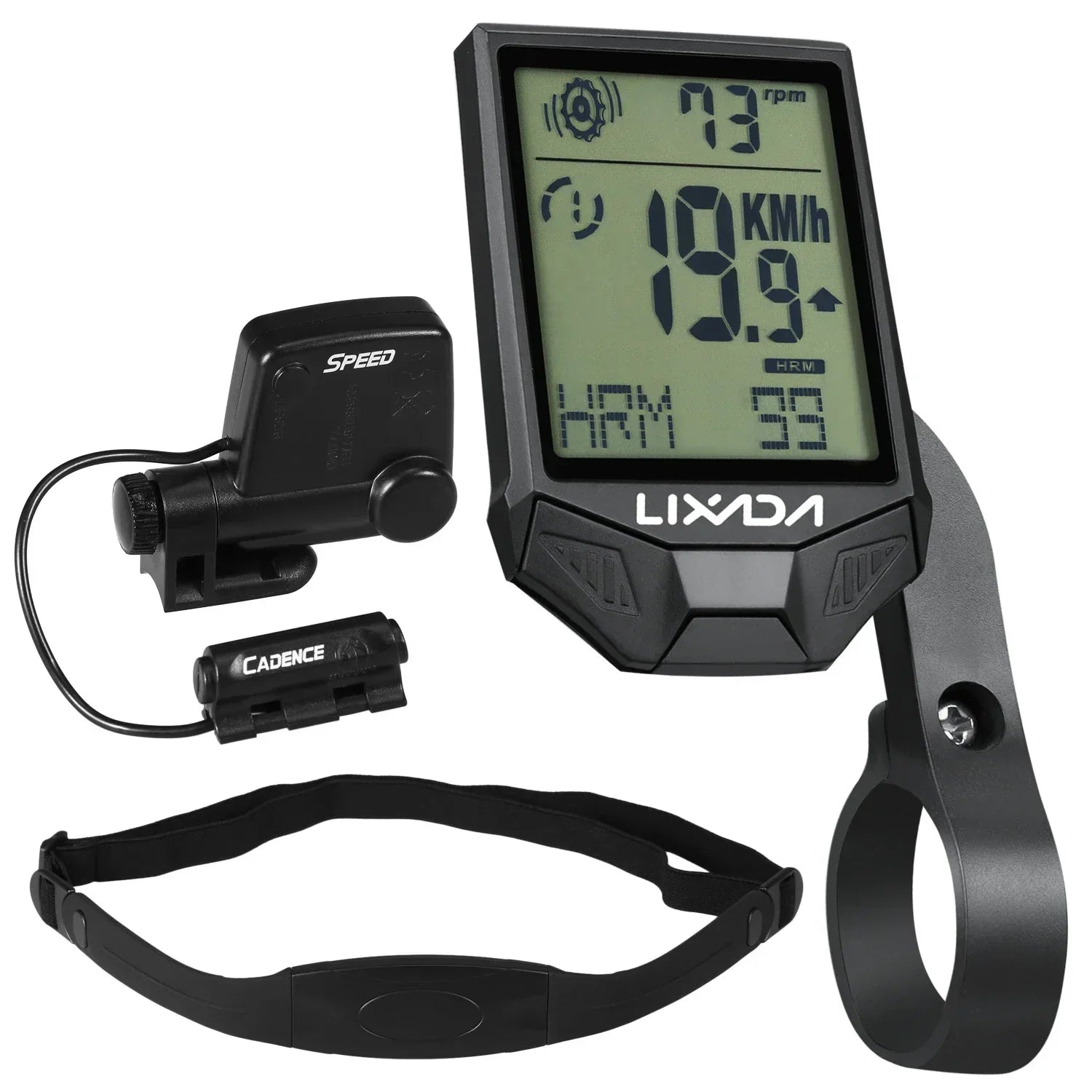 Wireless Bike Computer Speed Meter with Heart Rate Sensor
