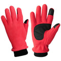 NNEDSZ XS Red Warm Windproof Touchscreen Gloves - Anti-Slip Grip for Winter Cycling & Outdoor Sports